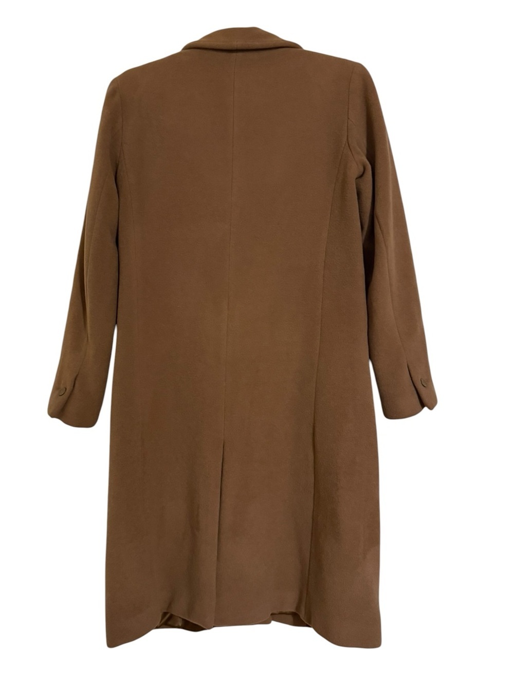 agnès b. Camel Lambswool Angora Coat Size 38 / US 6 Made in France - Picture 3 of 5